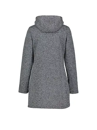 MERU | Veste polaire longue Bergen pour femmes | dunkelblau